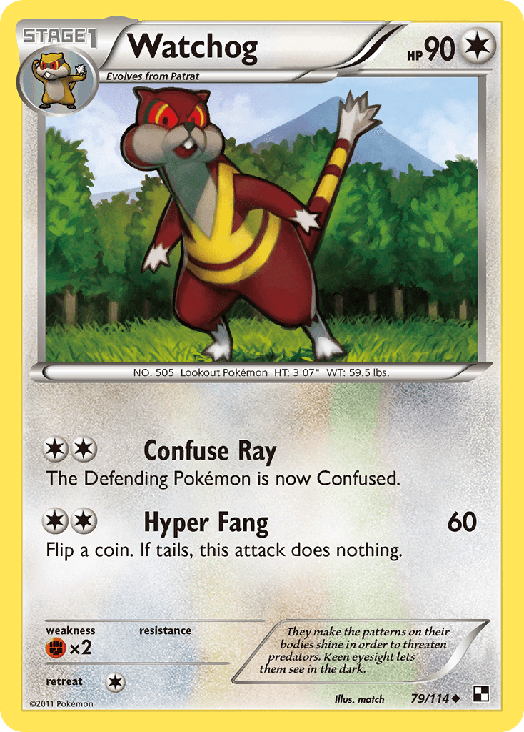Watchog, kortbilde fra pokemontcg.io