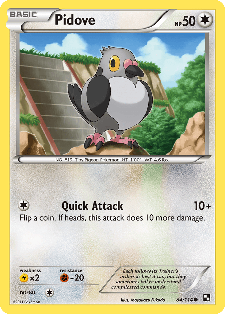 Pidove, kortbilde fra pokemontcg.io