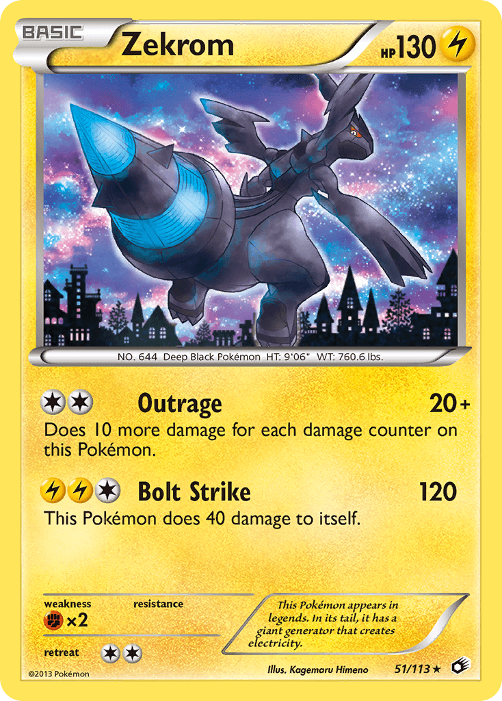 Zekrom, kortbilde fra pokemontcg.io
