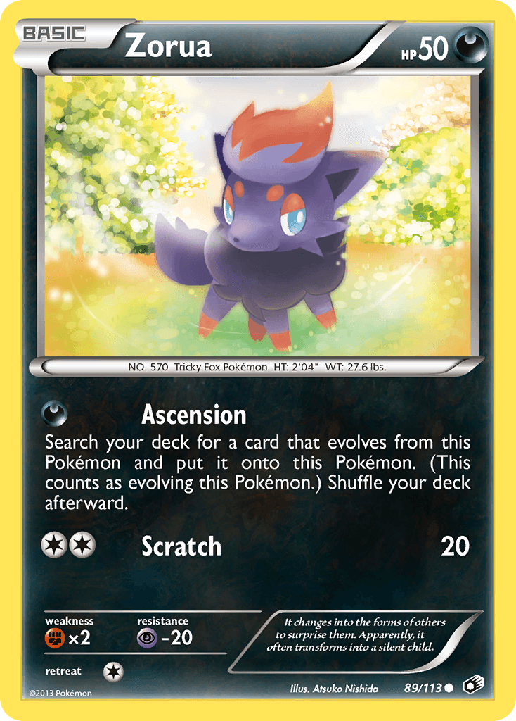 Zorua, kortbilde fra pokemontcg.io