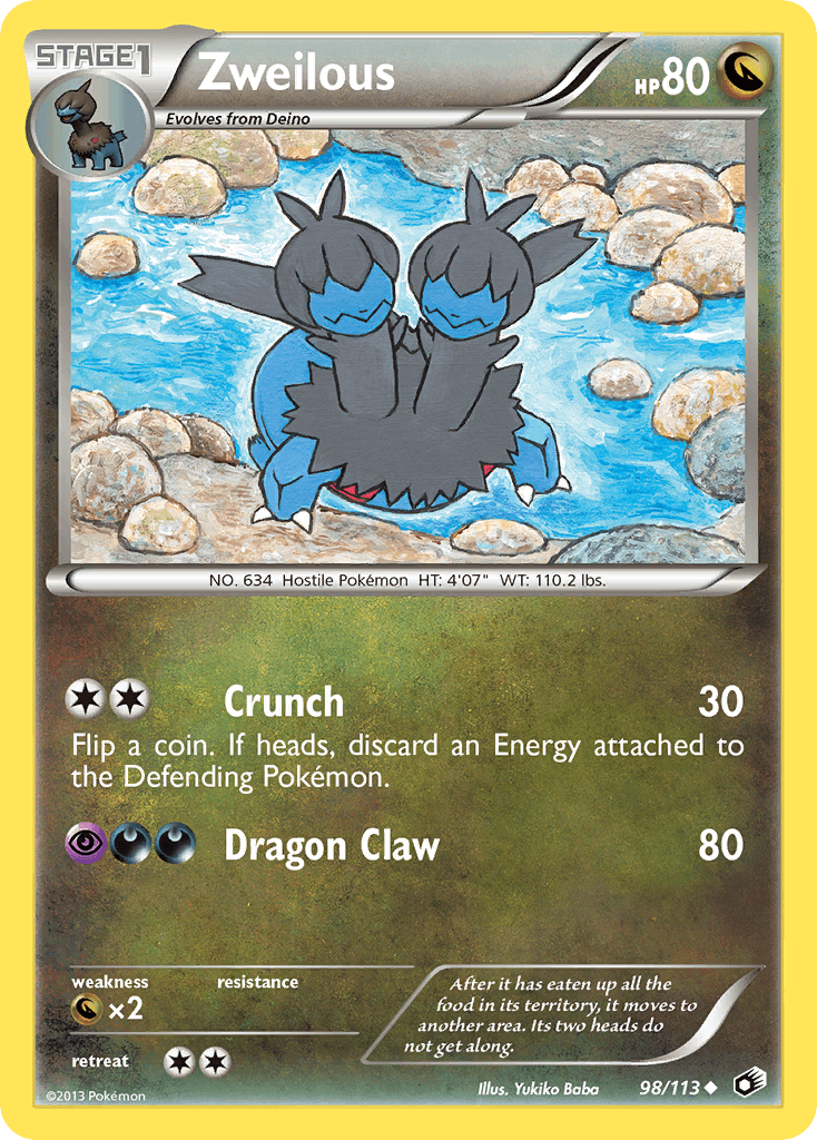 Zweilous, kortbilde fra pokemontcg.io