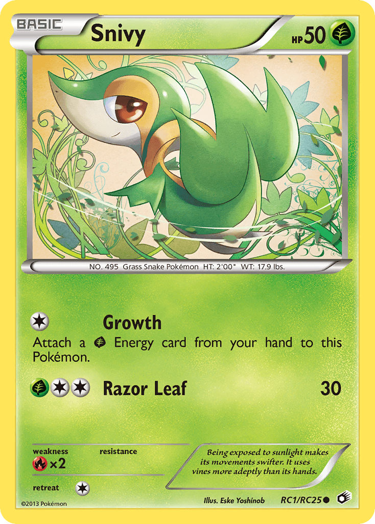 Snivy, kortbilde fra pokemontcg.io