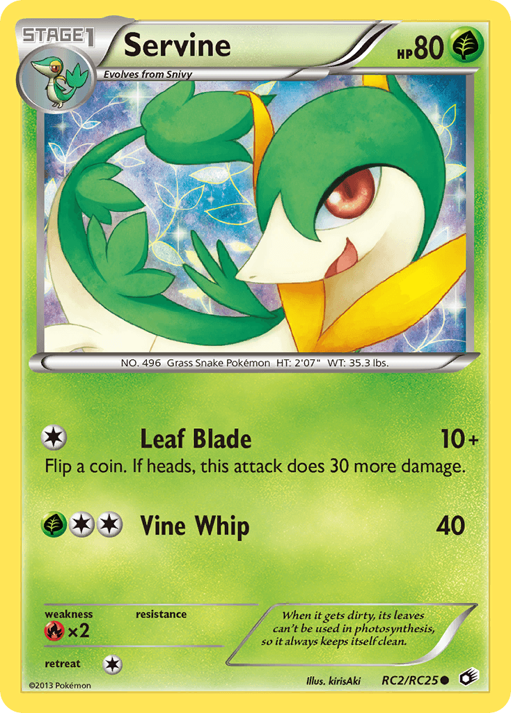 Servine, kortbilde fra pokemontcg.io