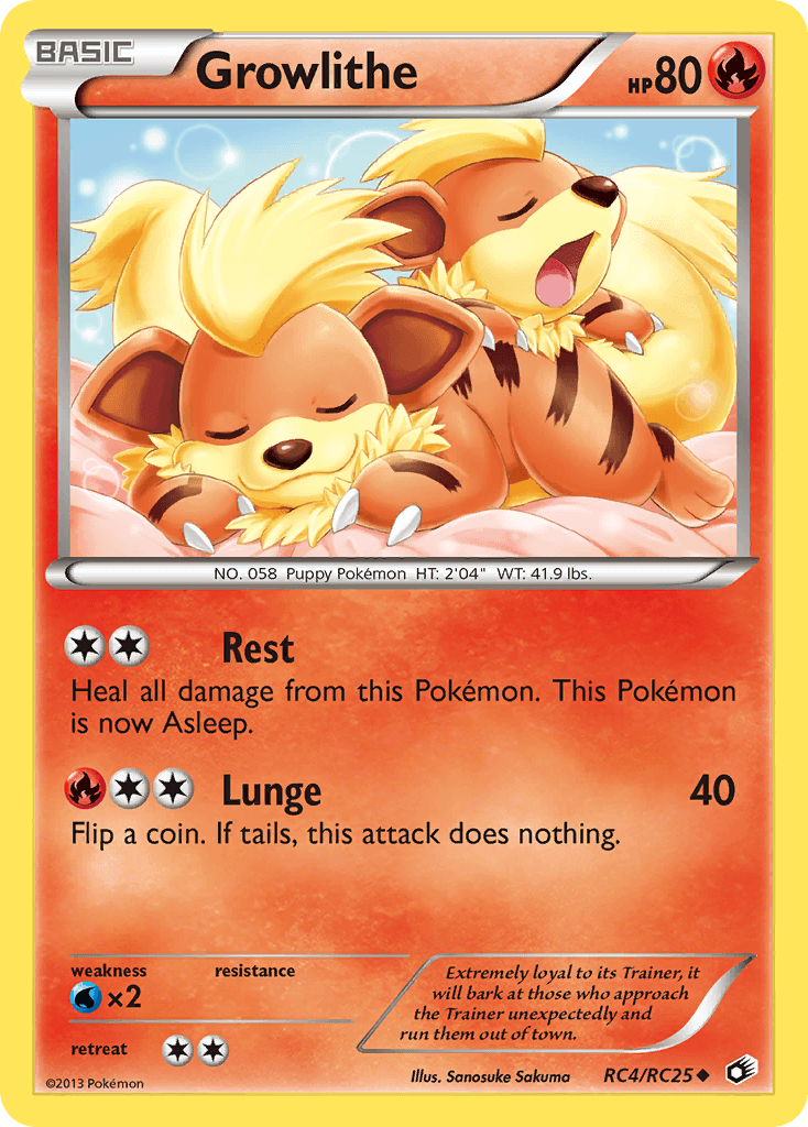 Growlithe, kortbilde fra pokemontcg.io