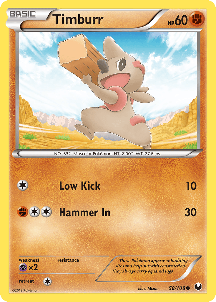 Timburr, kortbilde fra pokemontcg.io