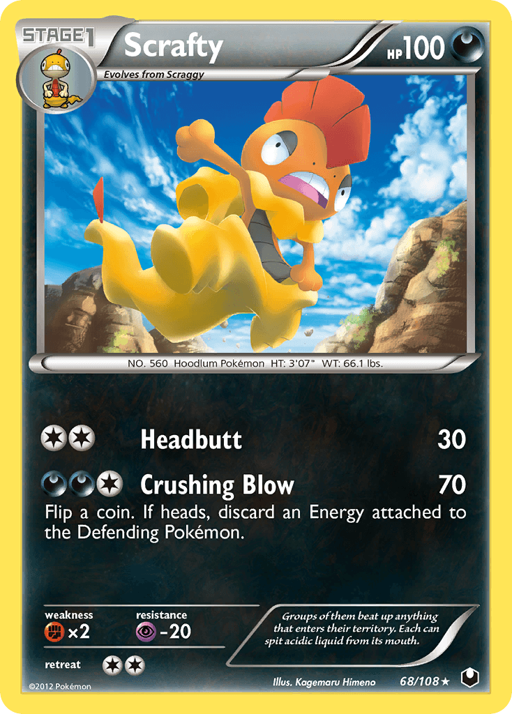 Scrafty, kortbilde fra pokemontcg.io