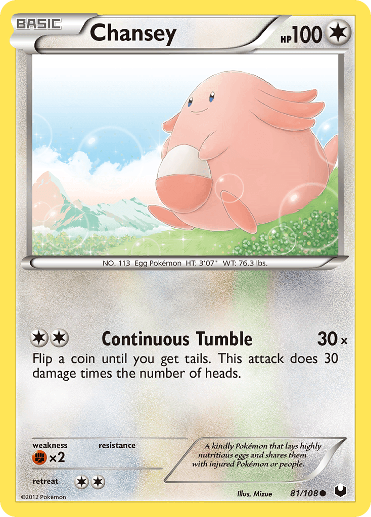 Chansey, kortbilde fra pokemontcg.io