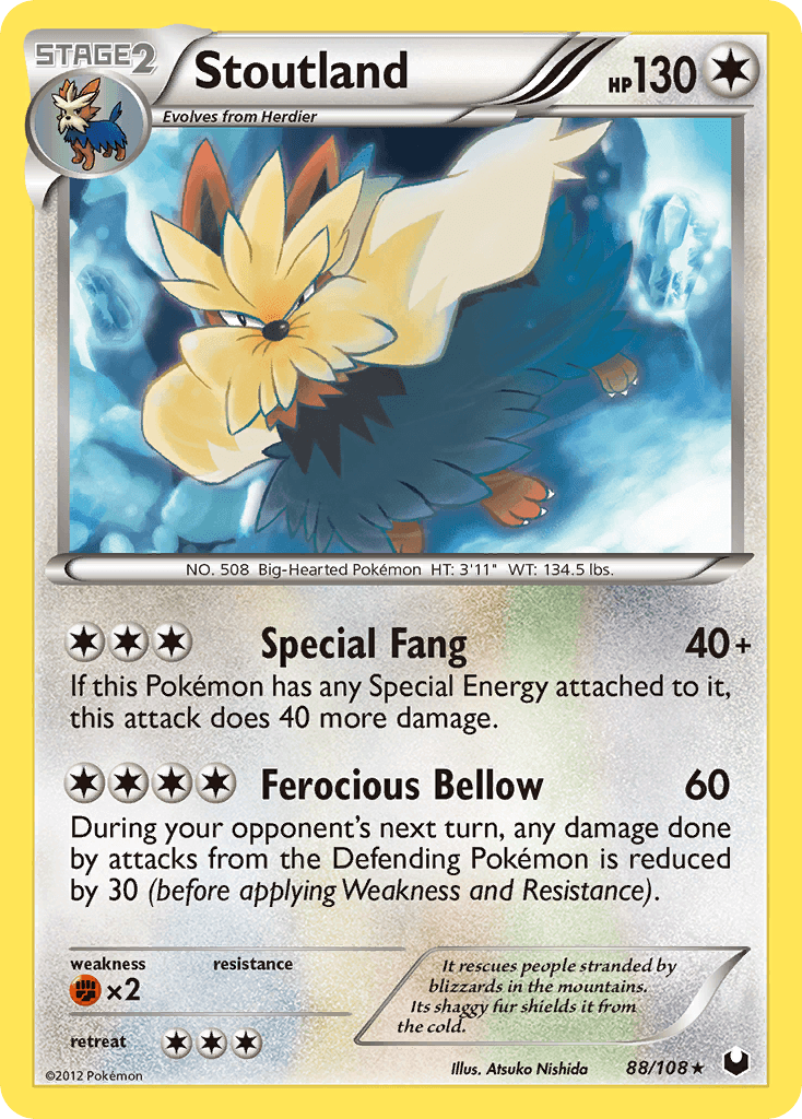 Stoutland, kortbilde fra pokemontcg.io