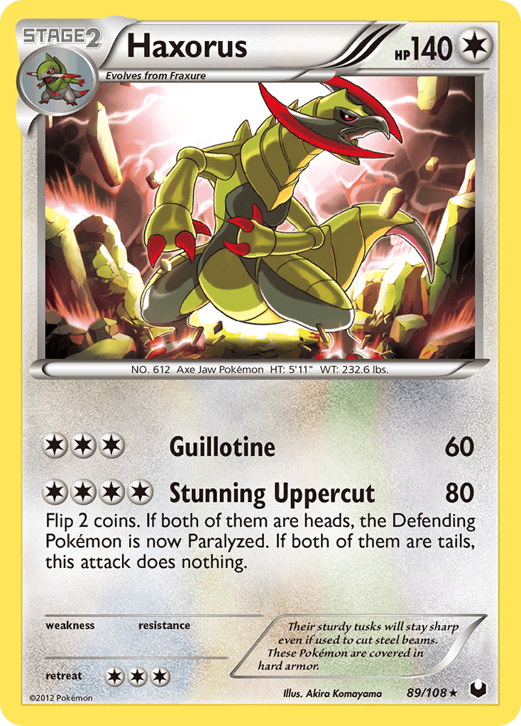 Haxorus, kortbilde fra pokemontcg.io