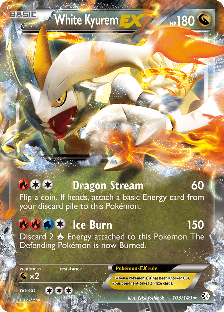White Kyurem-EX, kortbilde fra pokemontcg.io