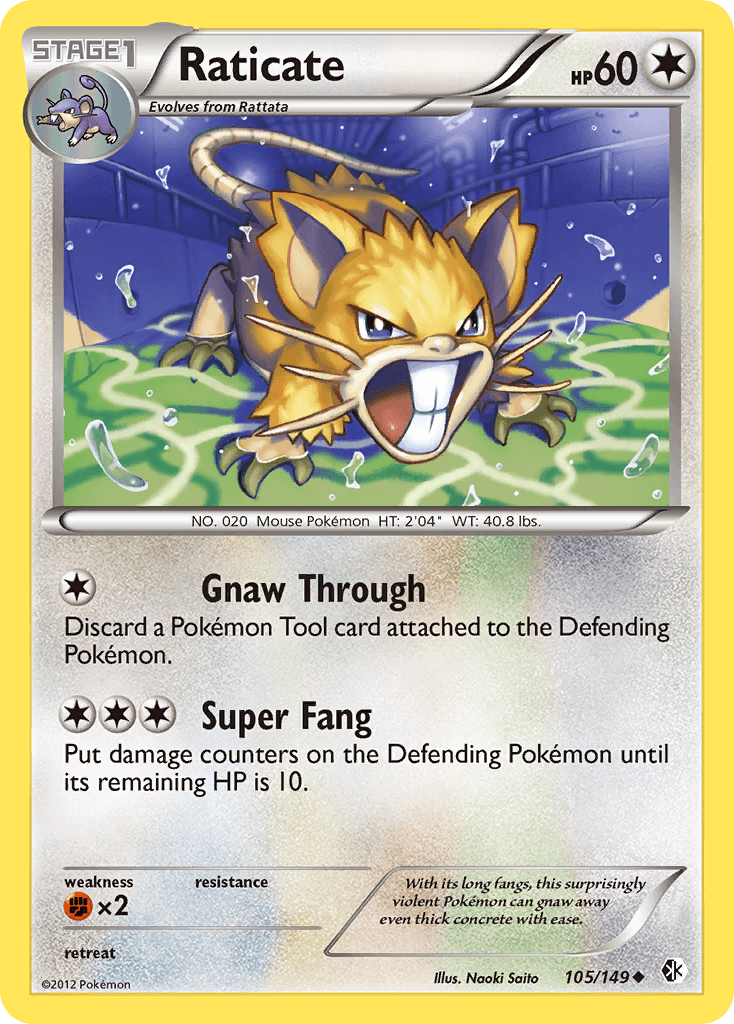 Raticate, kortbilde fra pokemontcg.io