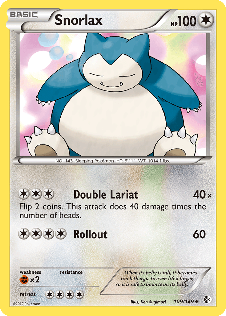 Snorlax, kortbilde fra pokemontcg.io