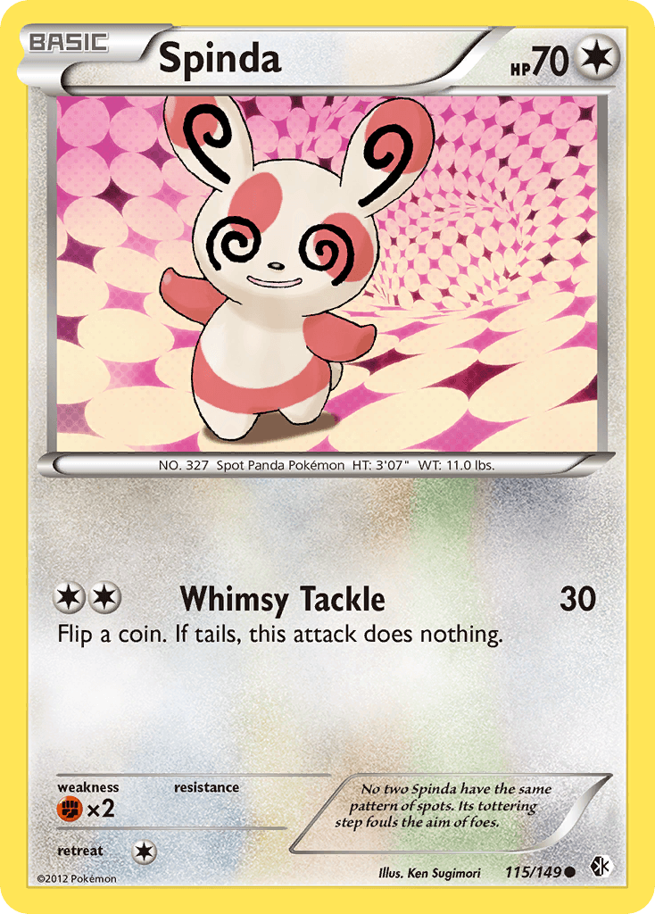 Spinda, kortbilde fra pokemontcg.io