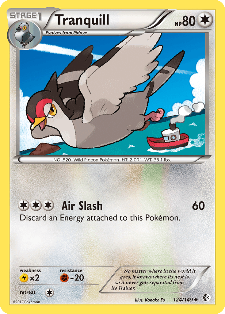Tranquill, kortbilde fra pokemontcg.io