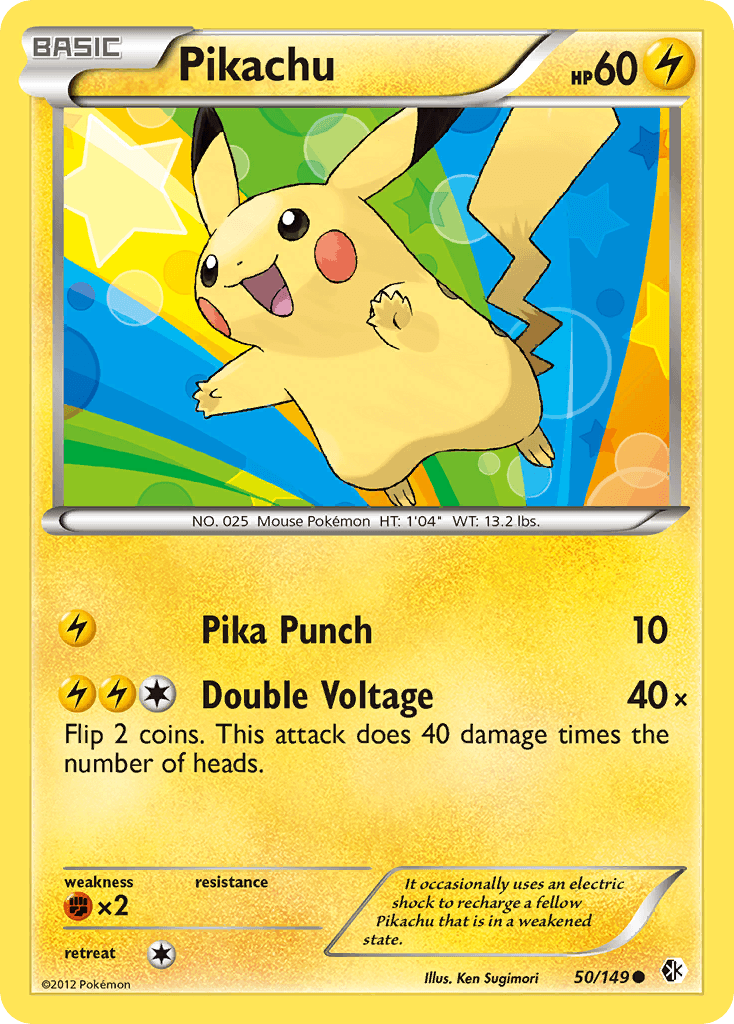 Pikachu, kortbilde fra pokemontcg.io