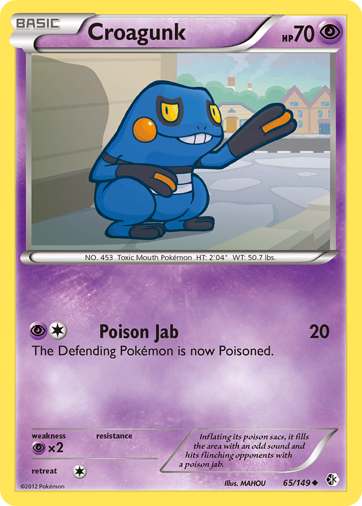 Croagunk, kortbilde fra pokemontcg.io