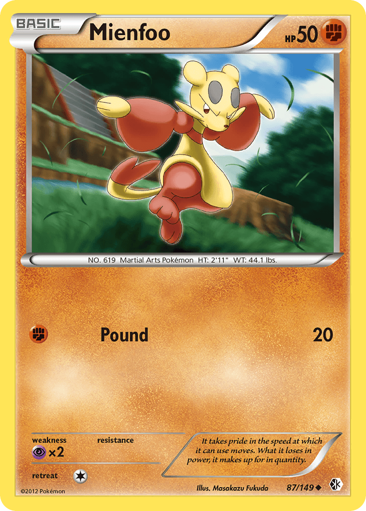 Mienfoo, kortbilde fra pokemontcg.io