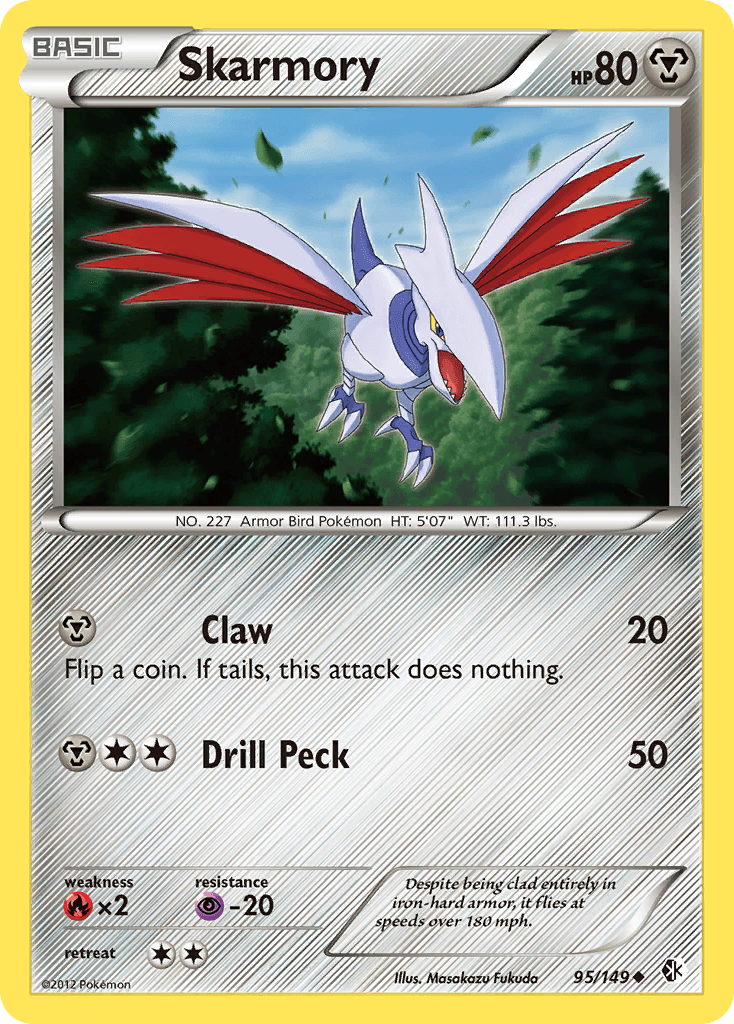 Skarmory, kortbilde fra pokemontcg.io