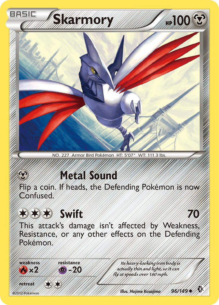 Skarmory, kortbilde fra pokemontcg.io