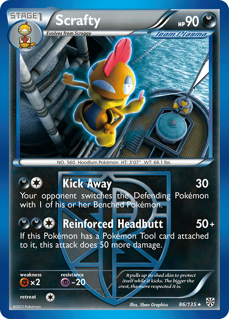 Scrafty, kortbilde fra pokemontcg.io