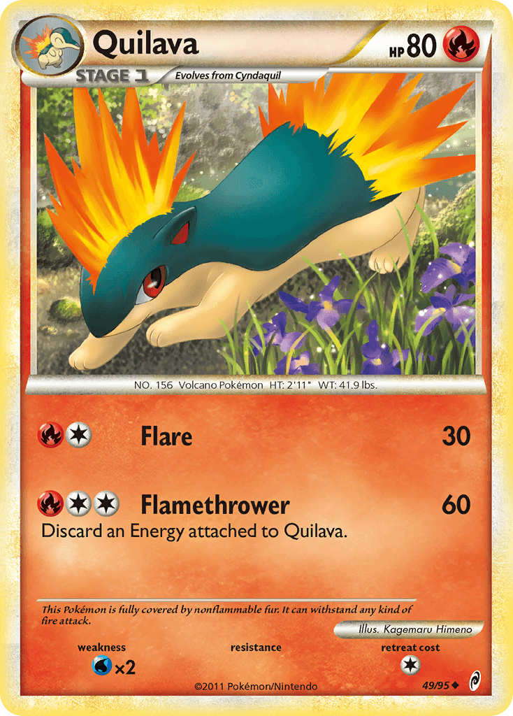 Quilava, kortbilde fra pokemontcg.io