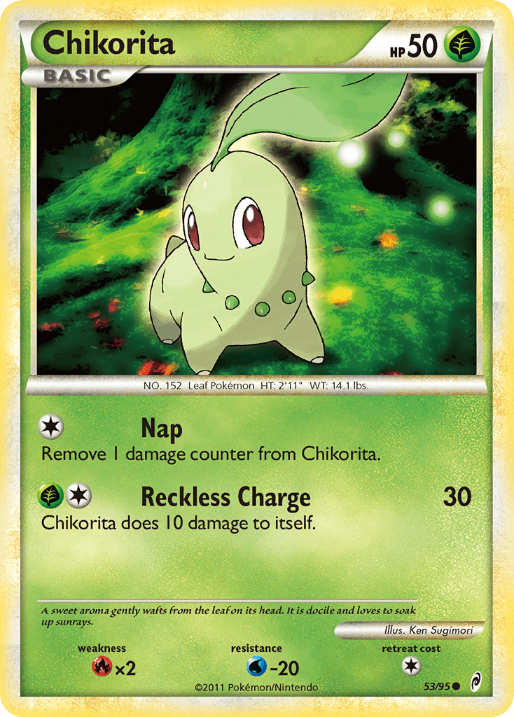 Chikorita, kortbilde fra pokemontcg.io