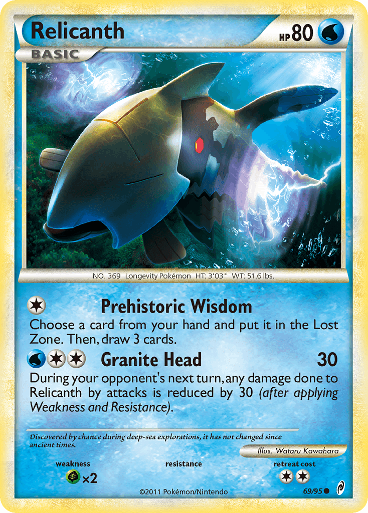 Relicanth, kortbilde fra pokemontcg.io