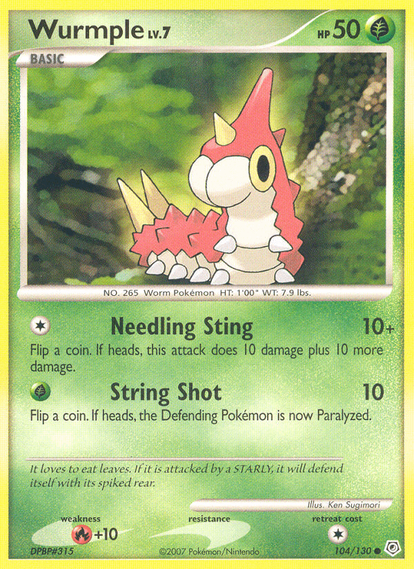 Wurmple, kortbilde fra pokemontcg.io