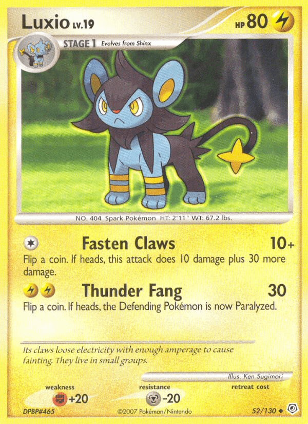 Luxio, kortbilde fra pokemontcg.io