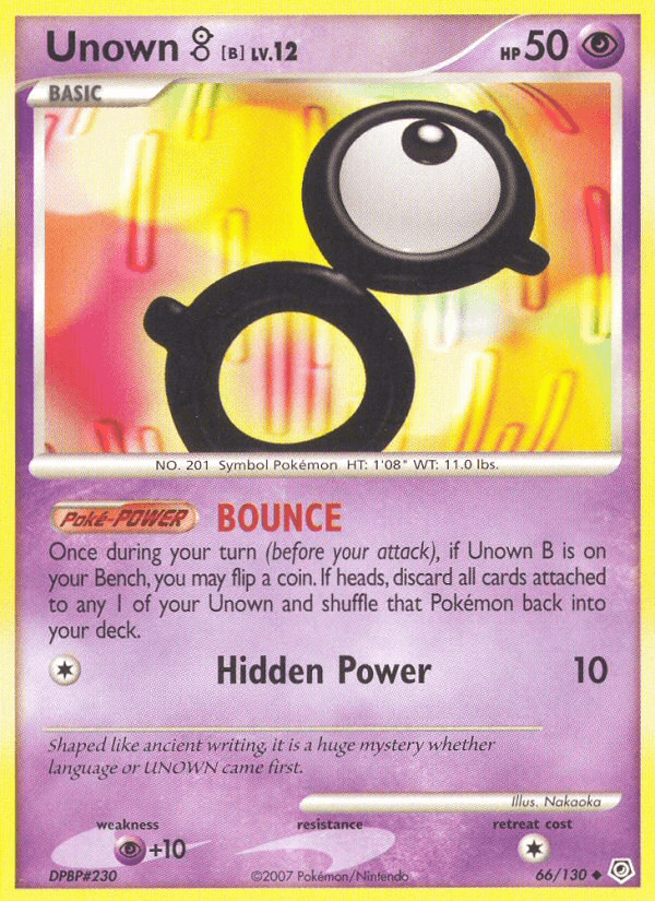 Unown [B], kortbilde fra pokemontcg.io