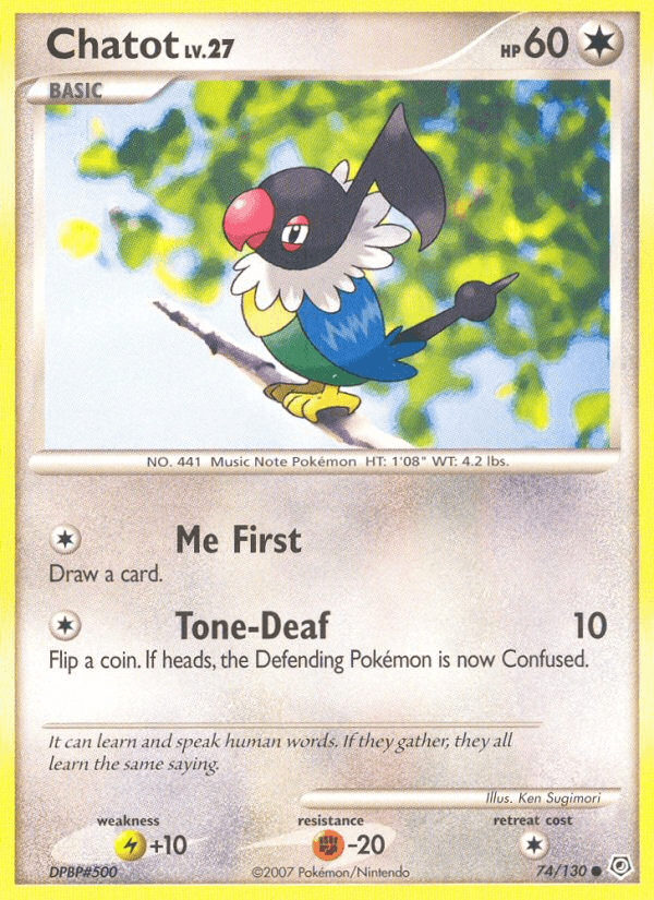 Chatot, kortbilde fra pokemontcg.io
