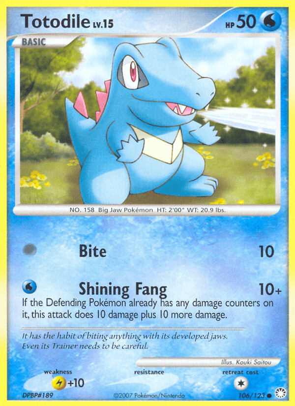 Totodile, kortbilde fra pokemontcg.io