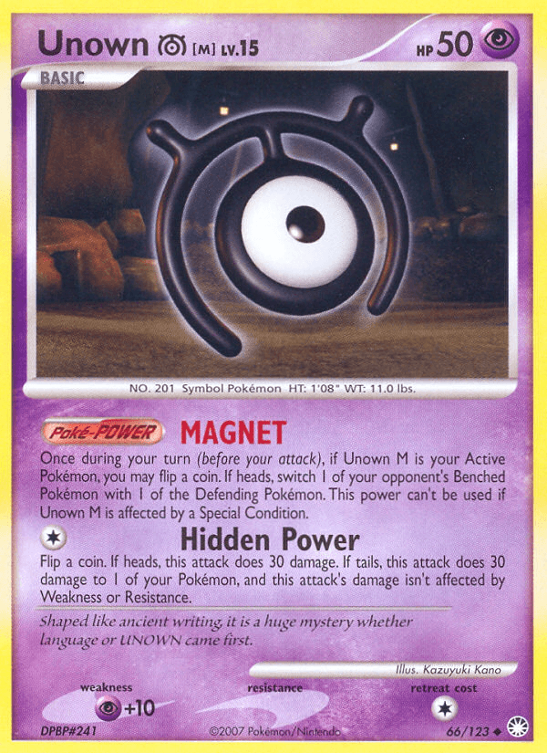 Unown [M], kortbilde fra pokemontcg.io