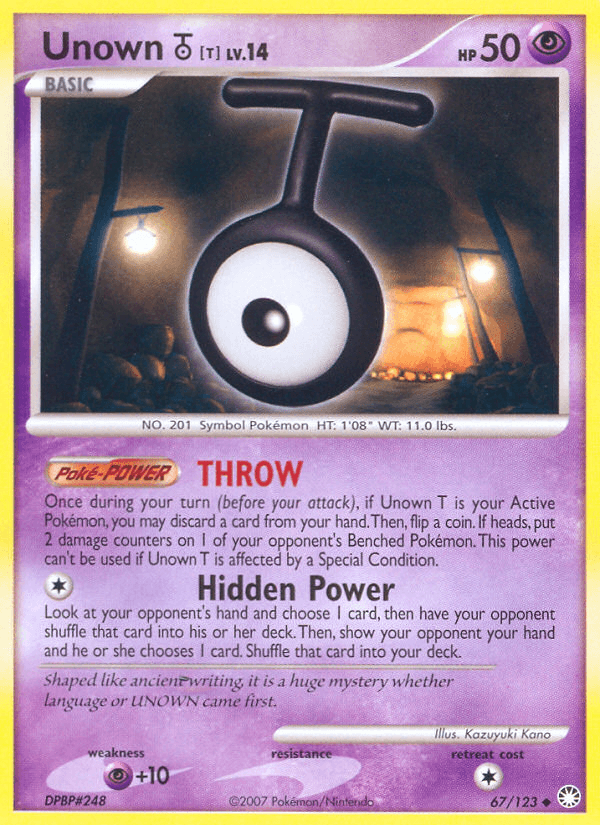 Unown [T], kortbilde fra pokemontcg.io