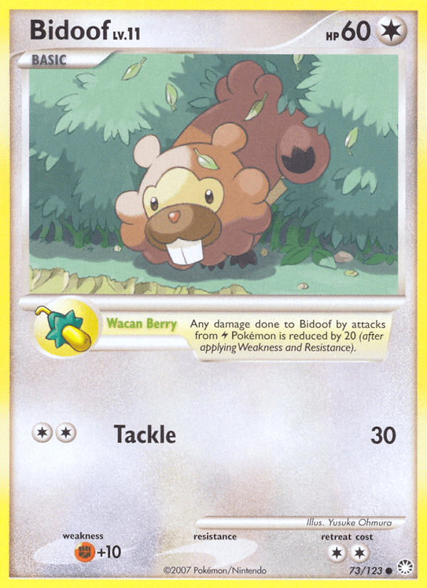 Bidoof, kortbilde fra pokemontcg.io