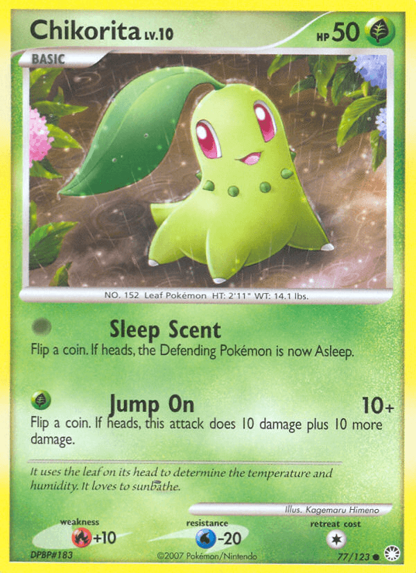 Chikorita, kortbilde fra pokemontcg.io