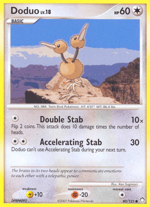 Doduo, kortbilde fra pokemontcg.io