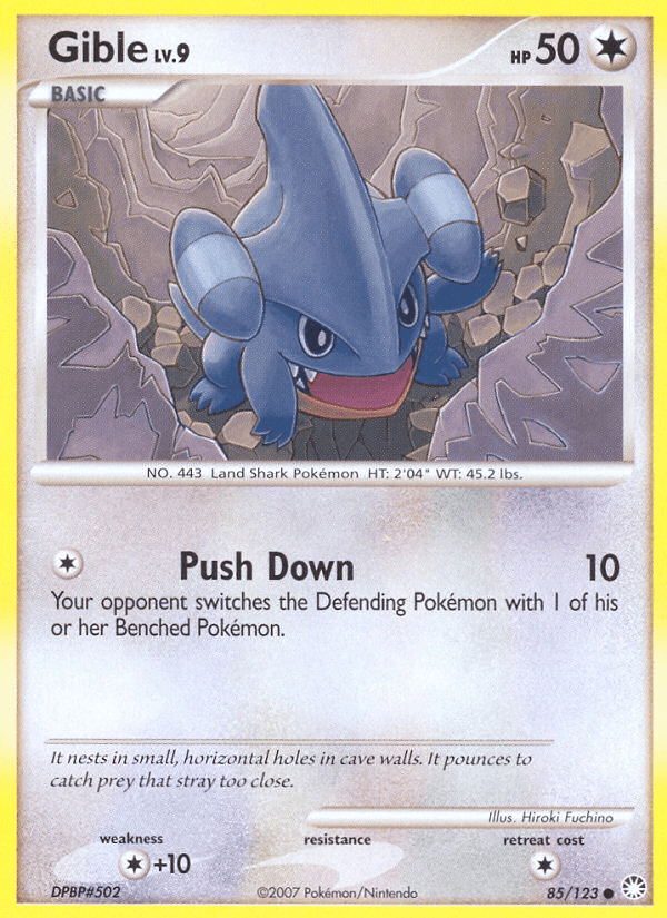 Gible, kortbilde fra pokemontcg.io