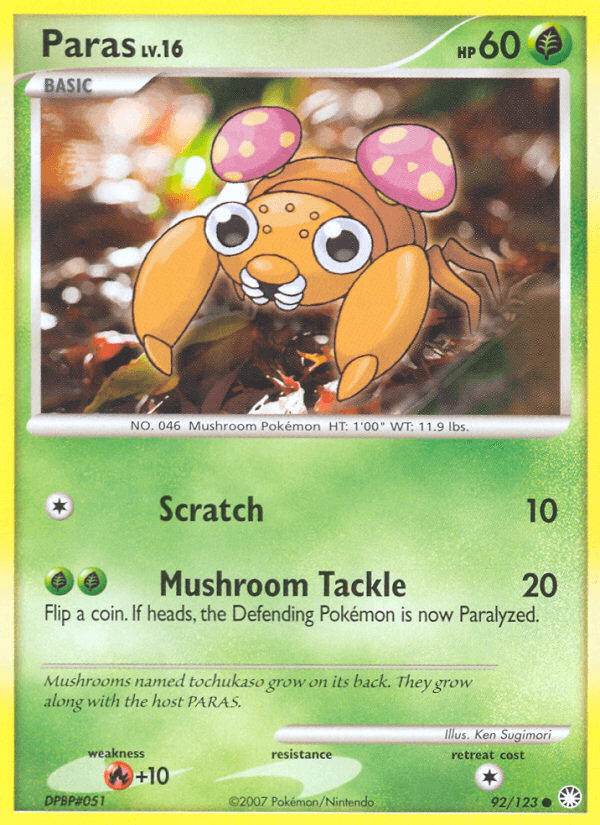 Paras, kortbilde fra pokemontcg.io