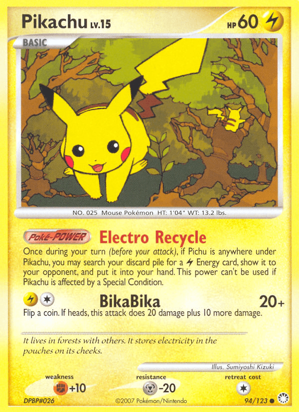 Pikachu, kortbilde fra pokemontcg.io