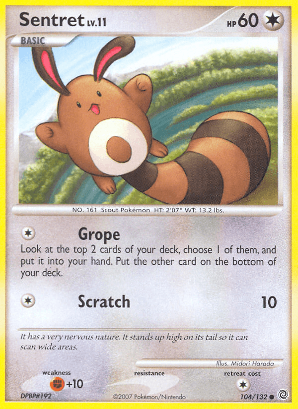 Sentret, kortbilde fra pokemontcg.io