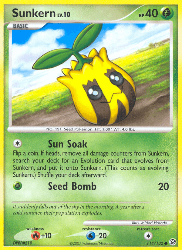 Sunkern, kortbilde fra pokemontcg.io