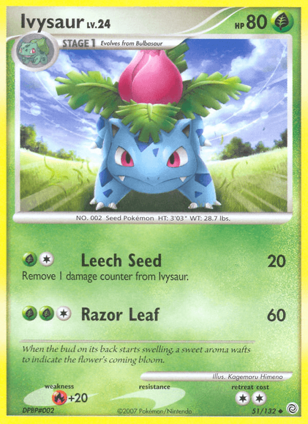 Ivysaur, kortbilde fra pokemontcg.io