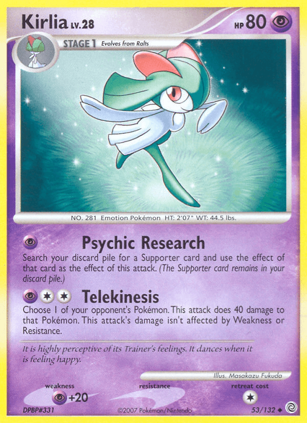 Kirlia, kortbilde fra pokemontcg.io