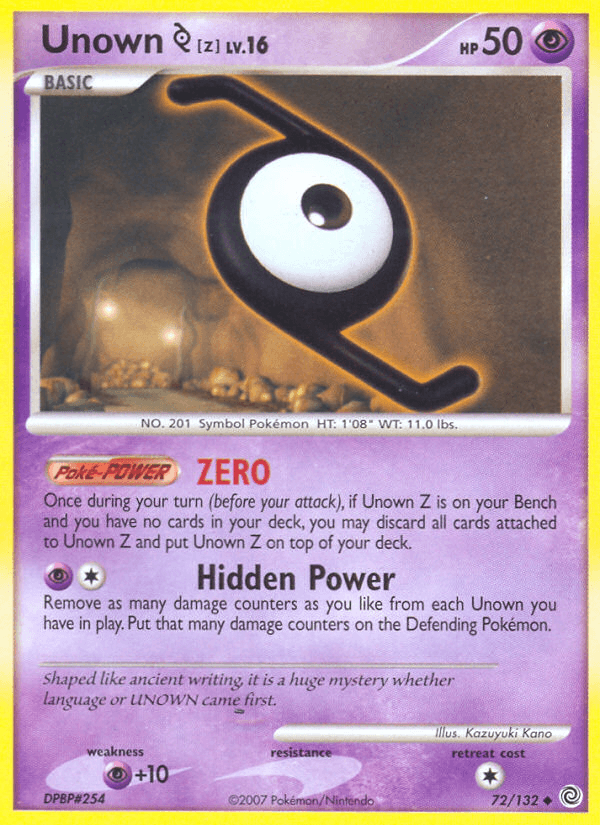 Unown [Z], kortbilde fra pokemontcg.io