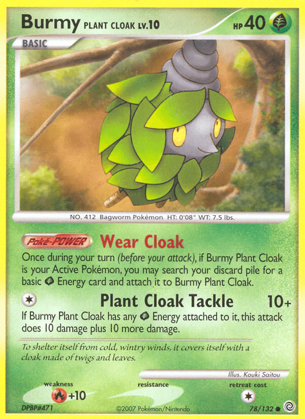 Burmy Plant Cloak, kortbilde fra pokemontcg.io