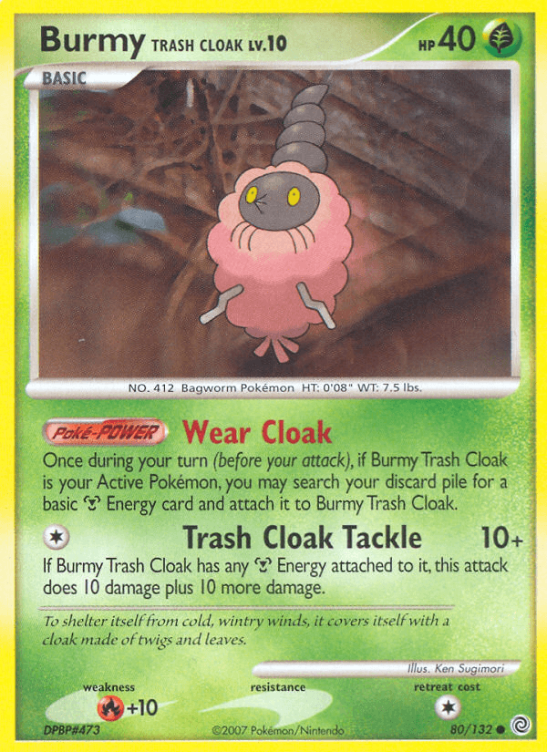 Burmy Trash Cloak, kortbilde fra pokemontcg.io