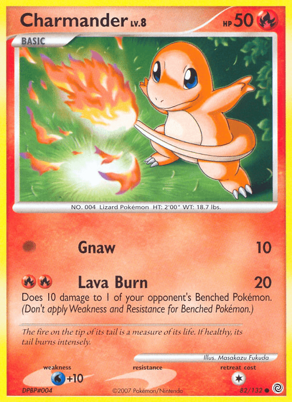 Charmander, kortbilde fra pokemontcg.io
