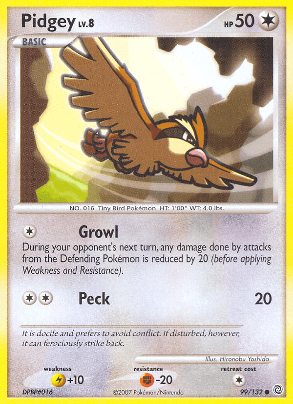 Pidgey, kortbilde fra pokemontcg.io