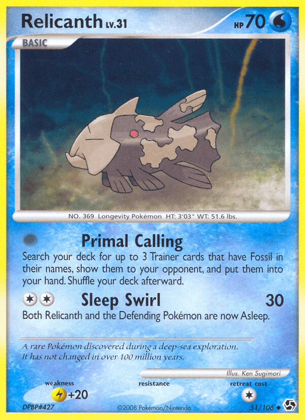 Relicanth, kortbilde fra pokemontcg.io